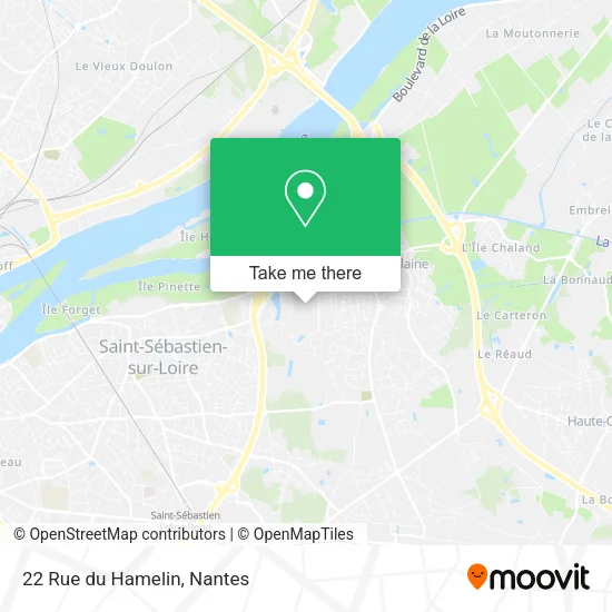 Mapa 22 Rue du Hamelin