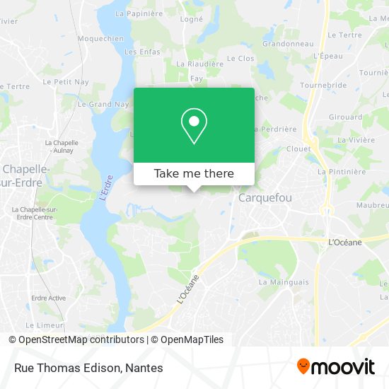Mapa Rue Thomas Edison