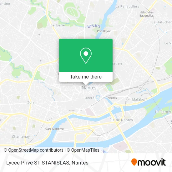 Mapa Lycée Privé ST STANISLAS