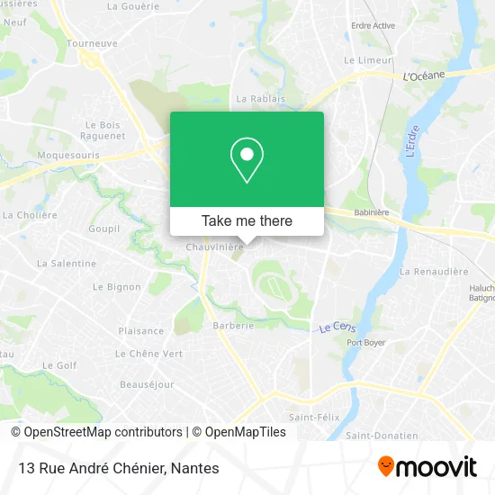 Mapa 13 Rue André Chénier