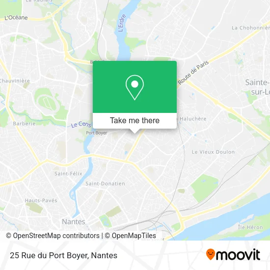 Mapa 25 Rue du Port Boyer