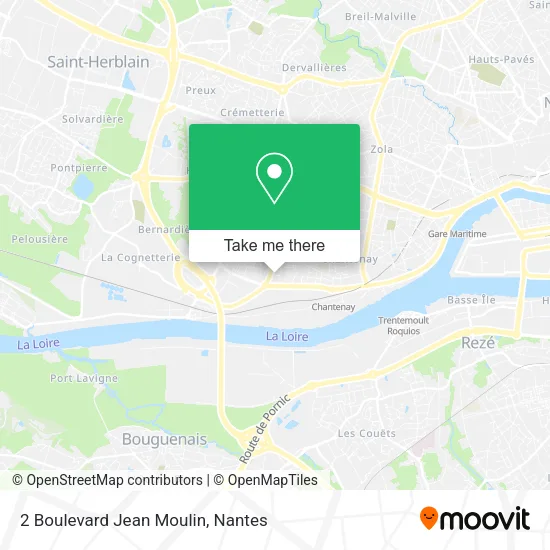 Mapa 2 Boulevard Jean Moulin