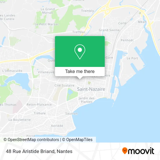 Mapa 48 Rue Aristide Briand