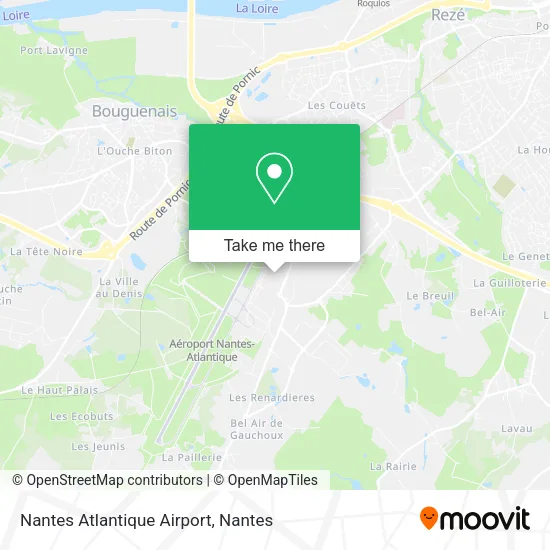 Nantes Atlantique Airport map