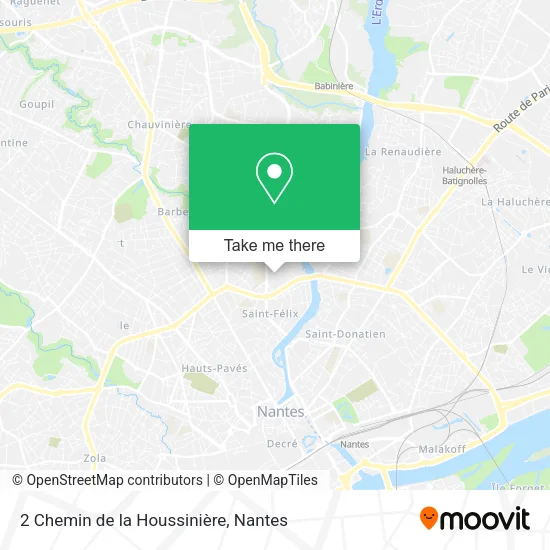 2 Chemin de la Houssinière map