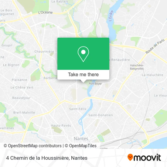 Mapa 4 Chemin de la Houssinière