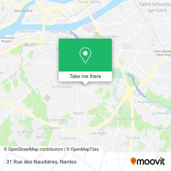 Mapa 31 Rue des Naudières