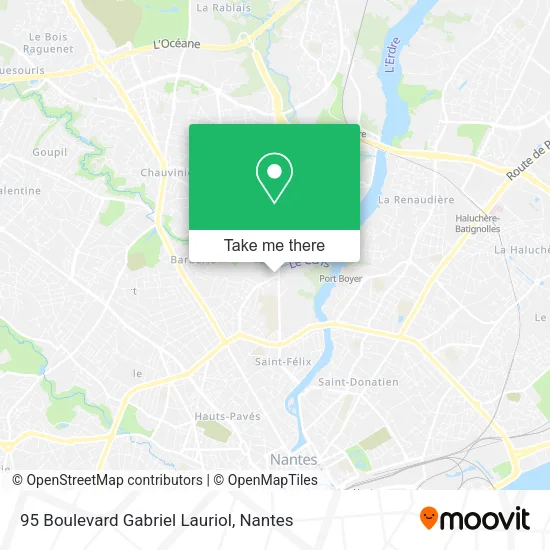 Mapa 95 Boulevard Gabriel Lauriol
