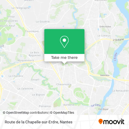 Route de la Chapelle-sur-Erdre map