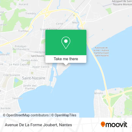 Mapa Avenue De La Forme Joubert
