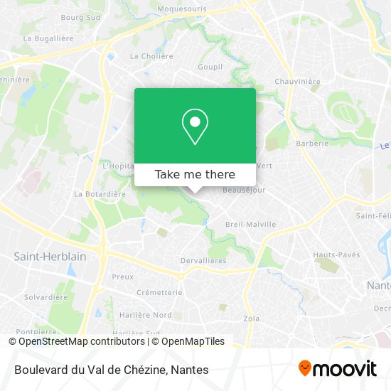 Boulevard du Val de Chézine map