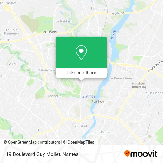 Mapa 19 Boulevard Guy Mollet