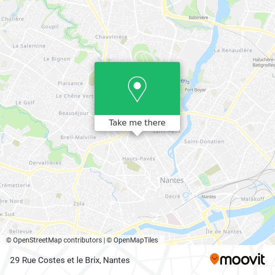 29 Rue Costes et le Brix map