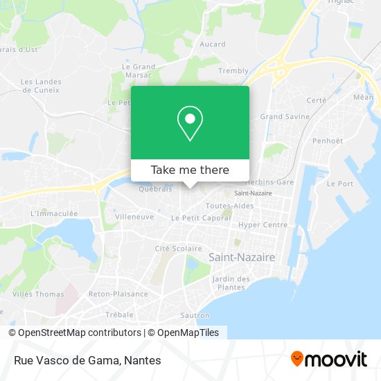 Mapa Rue Vasco de Gama