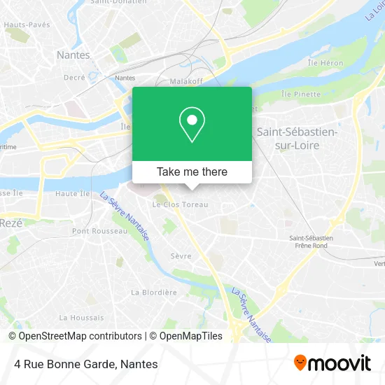 Mapa 4 Rue Bonne Garde