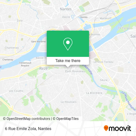 Mapa 6 Rue Emile Zola