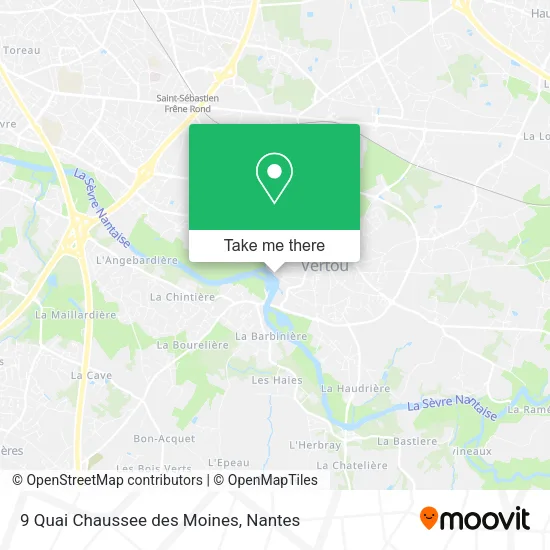 Mapa 9 Quai Chaussee des Moines
