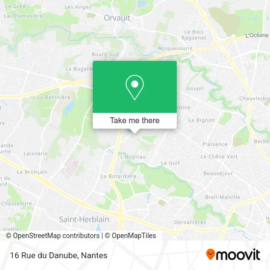 Mapa 16 Rue du Danube