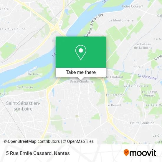 Mapa 5 Rue Emile Cassard