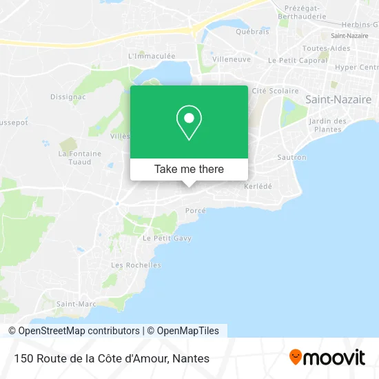 Mapa 150 Route de la Côte d'Amour