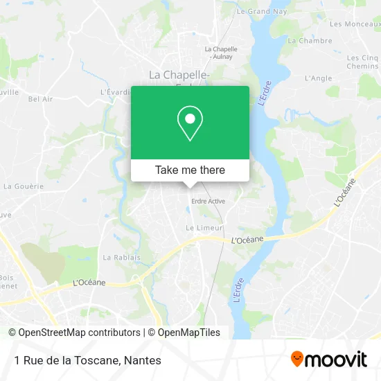 Mapa 1 Rue de la Toscane