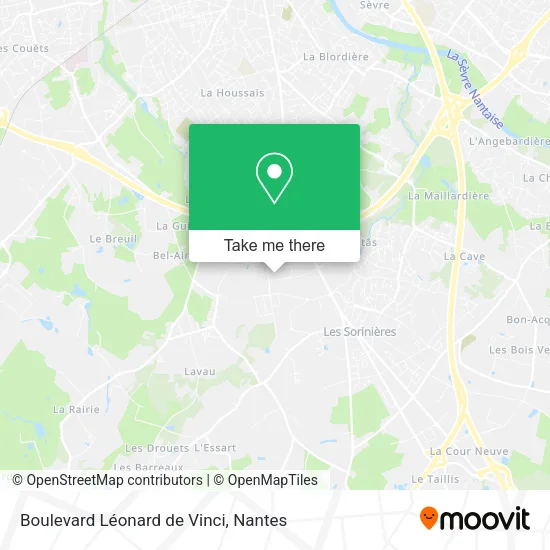 Boulevard Léonard de Vinci map