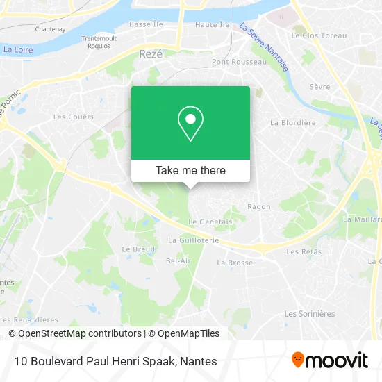 Mapa 10 Boulevard Paul Henri Spaak