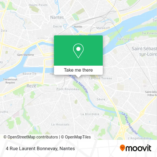 Mapa 4 Rue Laurent Bonnevay