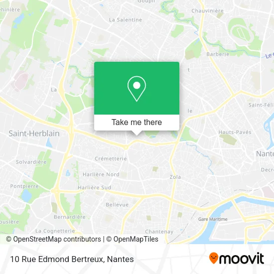 Mapa 10 Rue Edmond Bertreux