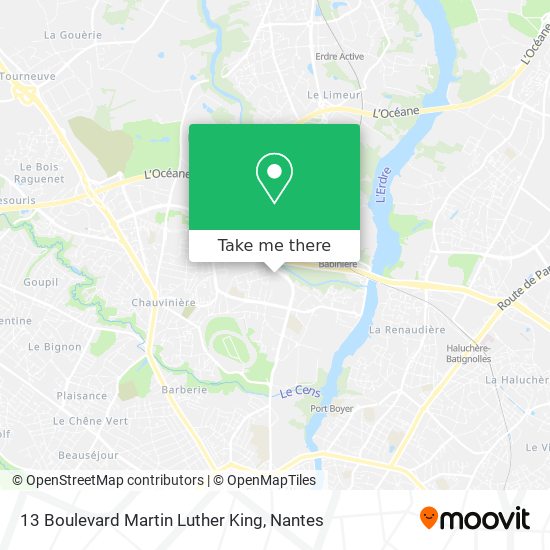13 Boulevard Martin Luther King map