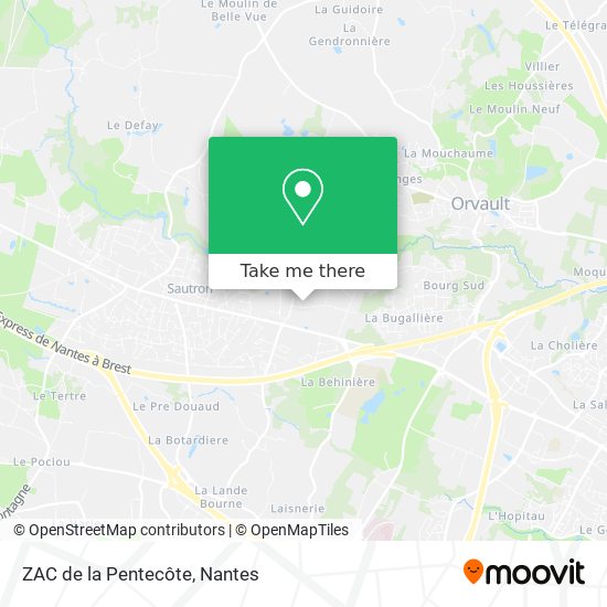 ZAC de la Pentecôte map