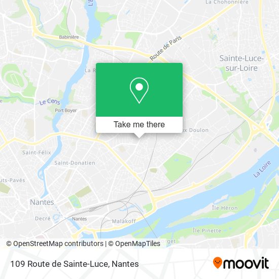 109 Route de Sainte-Luce map