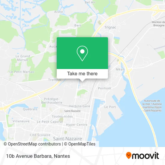 Mapa 10b Avenue Barbara