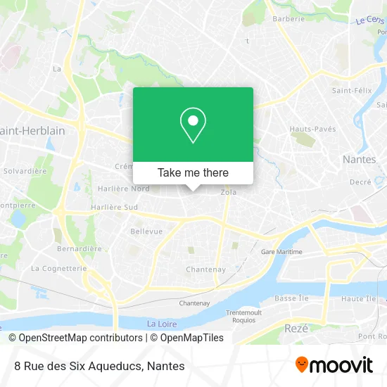 Mapa 8 Rue des Six Aqueducs