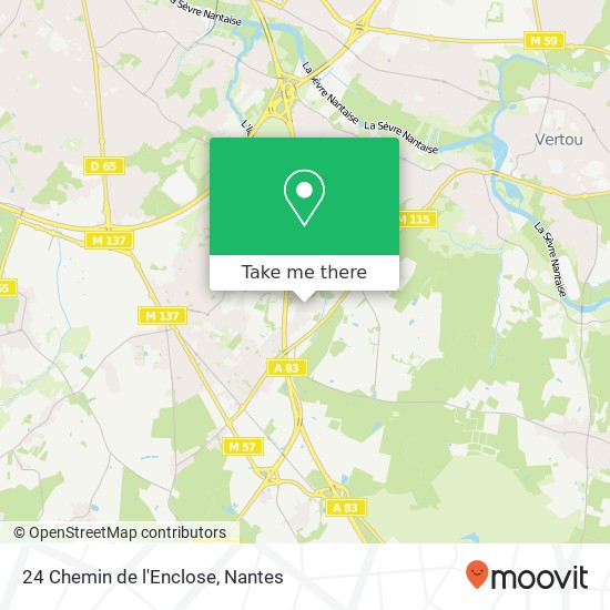 24 Chemin de l'Enclose map