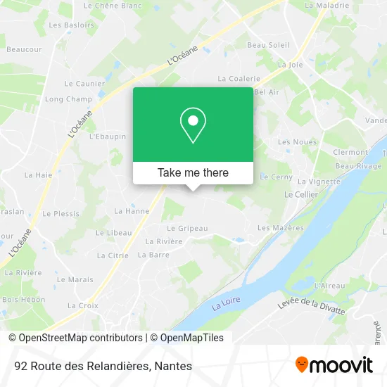 92 Route des Relandières map