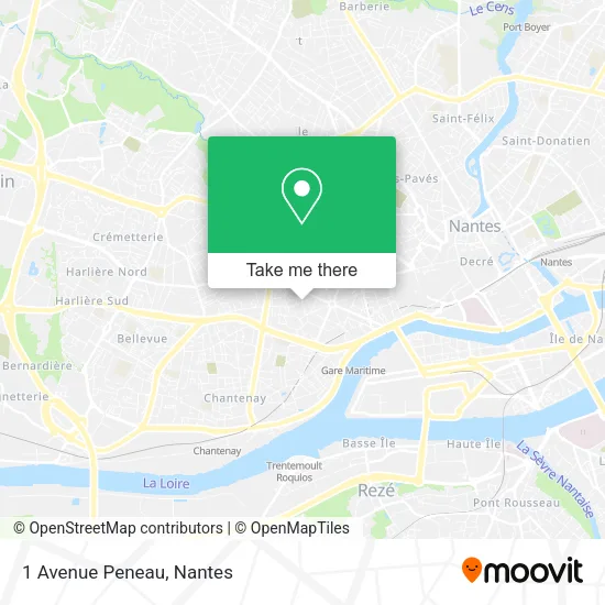 Mapa 1 Avenue Peneau
