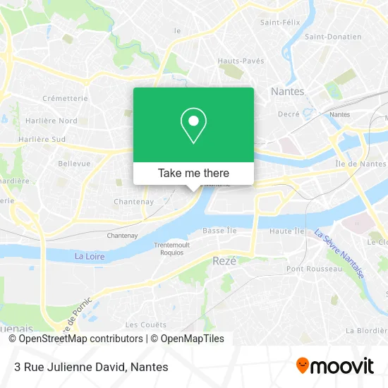 Mapa 3 Rue Julienne David