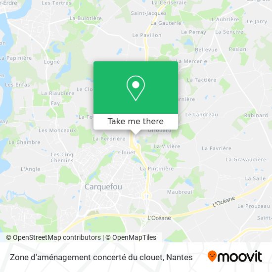 Zone d'aménagement concerté du clouet map