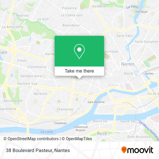 Mapa 38 Boulevard Pasteur