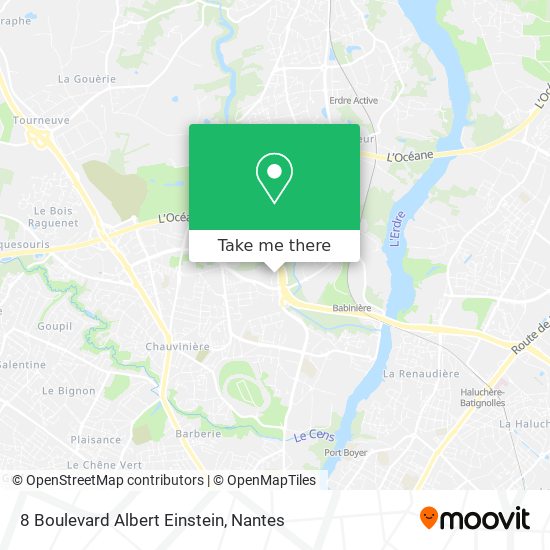 Mapa 8 Boulevard Albert Einstein