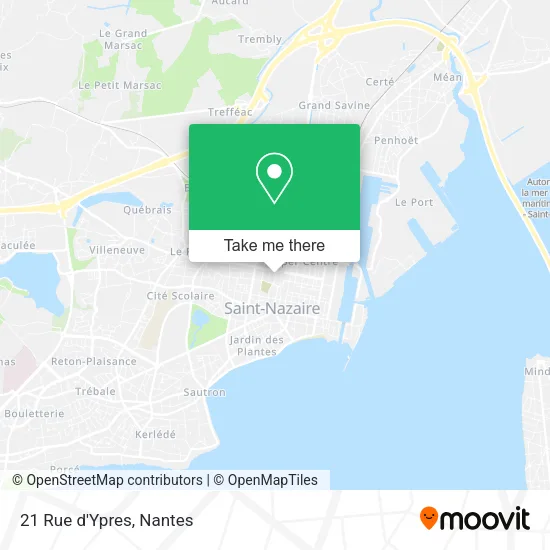 Mapa 21 Rue d'Ypres