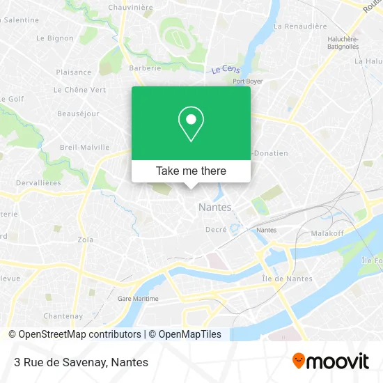 Mapa 3 Rue de Savenay