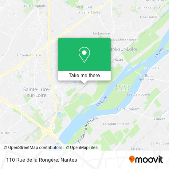Mapa 110 Rue de la Rongère