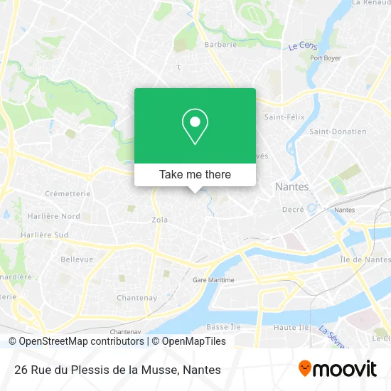 Mapa 26 Rue du Plessis de la Musse