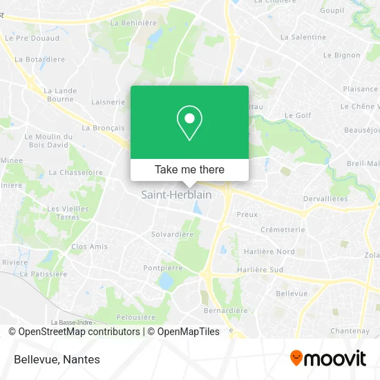 Mapa Bellevue