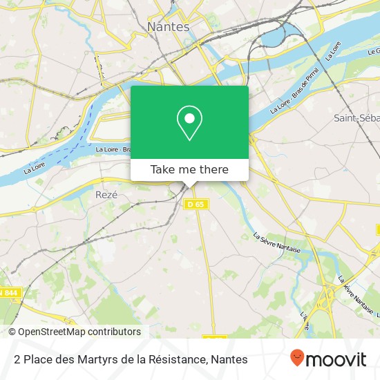 Mapa 2 Place des Martyrs de la Résistance