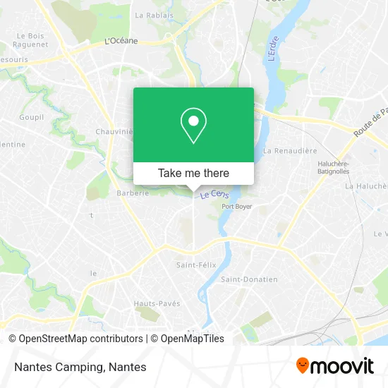 Nantes Camping map