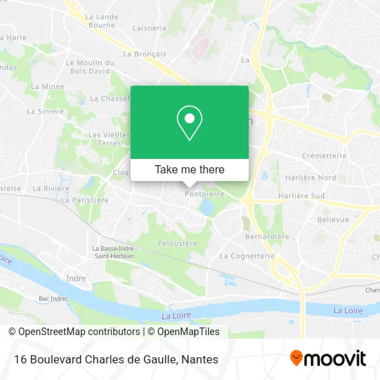 Mapa 16 Boulevard Charles de Gaulle
