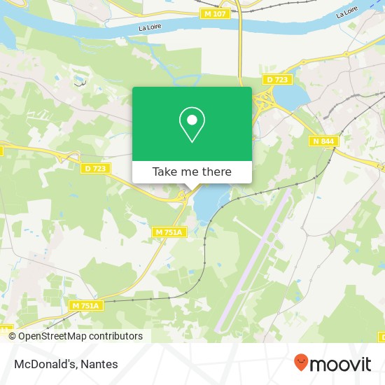 Mapa McDonald's, Route de Pornic 44340 Bouguenais